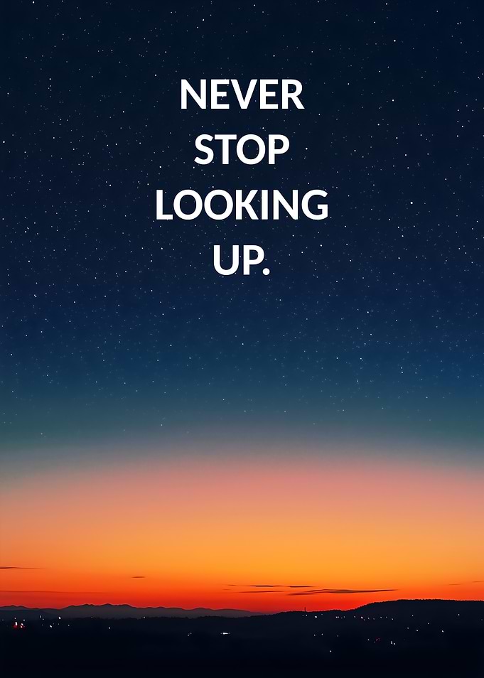 Never give up