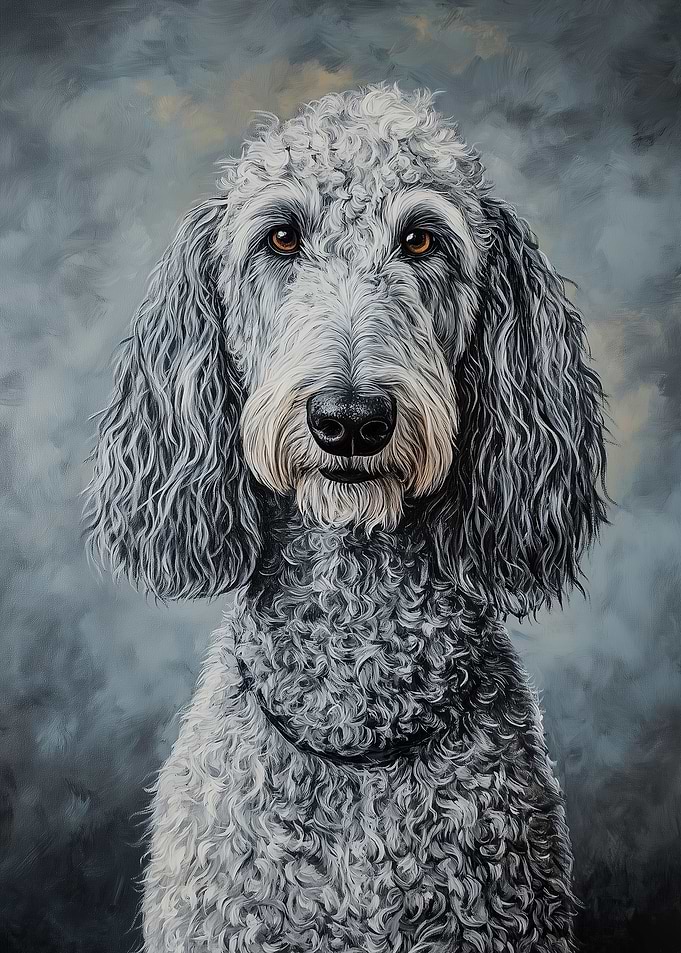 Grey Dog Portrait