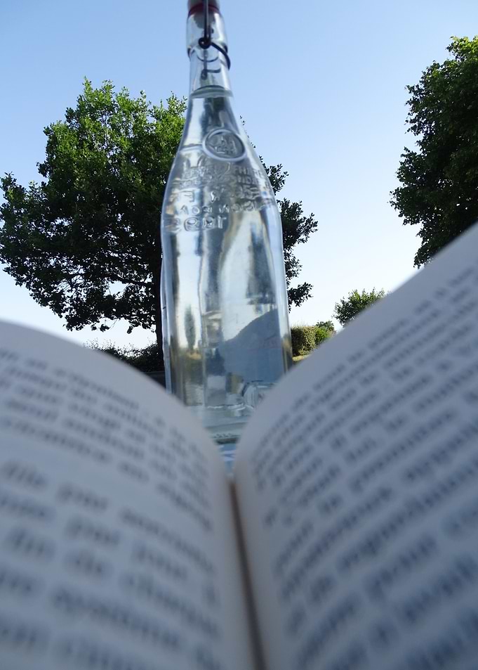 Book and Bottle Outdoors