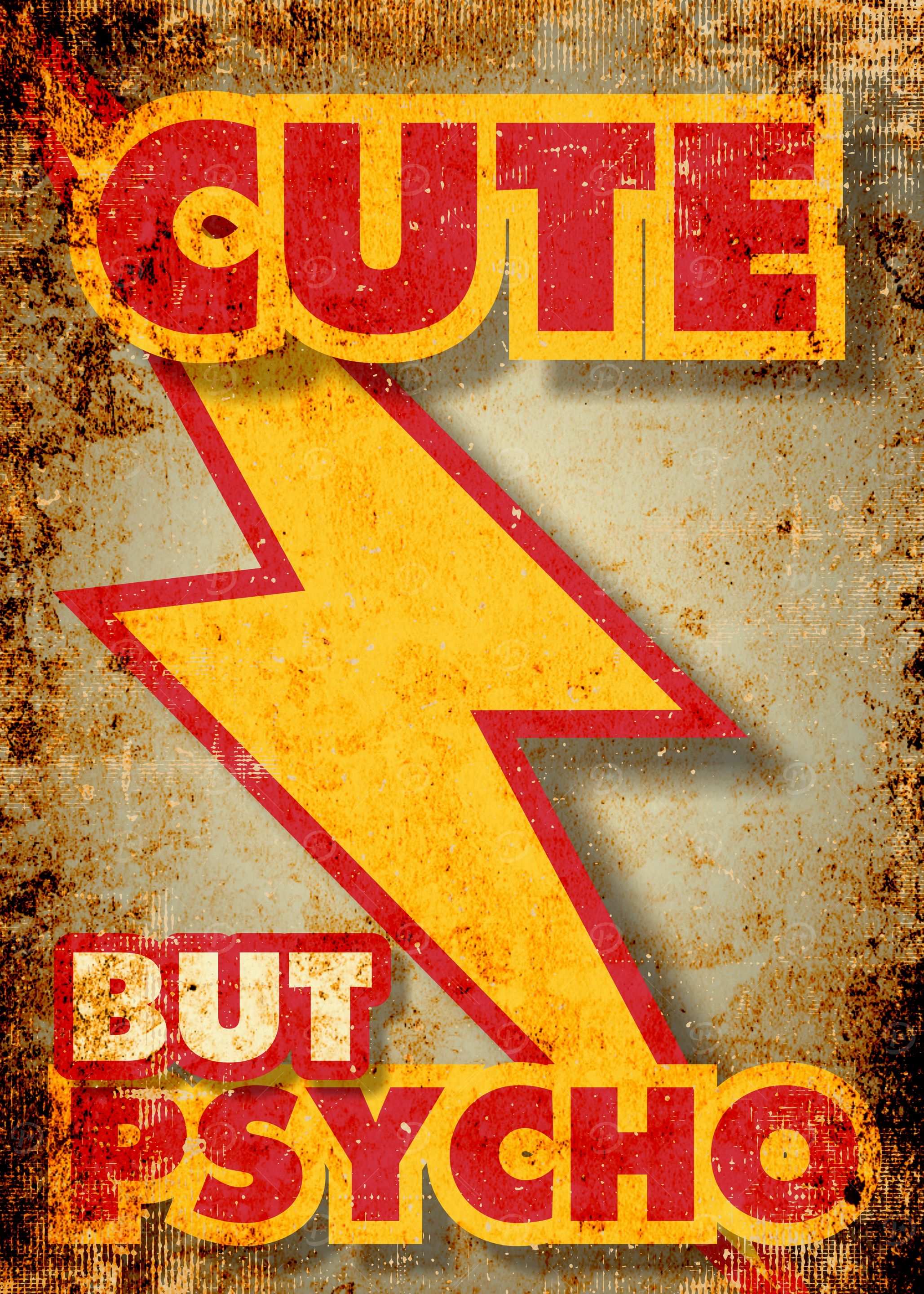 Cute But Psycho Girls Poster