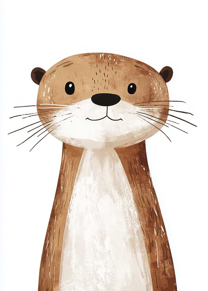 Cute Otter Illustration