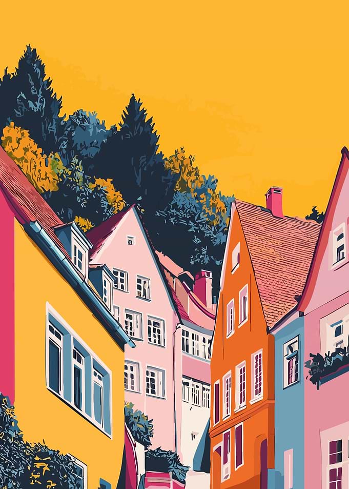 Colorful European Town