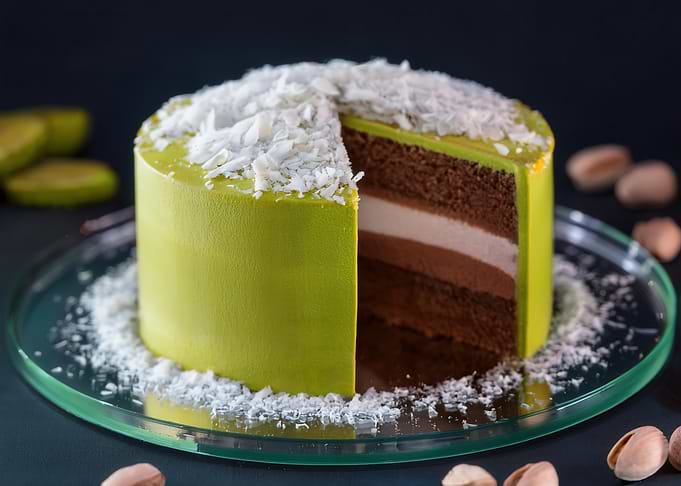 Green Pistachio Cake
