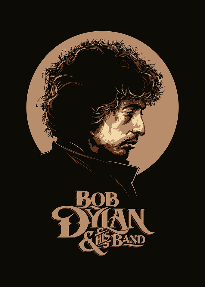 Bob Dylan & His Band Illustration