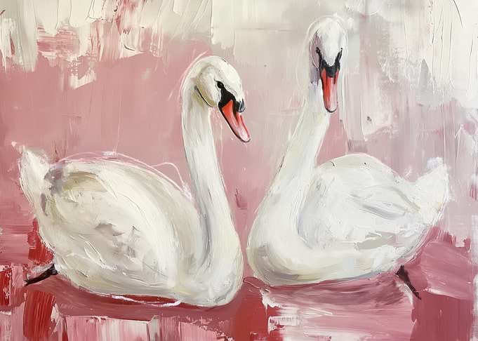 Two Swans Painting