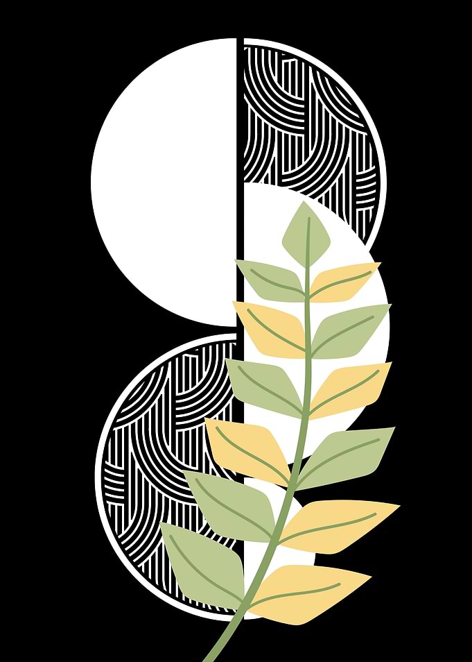 Abstract Plant Art