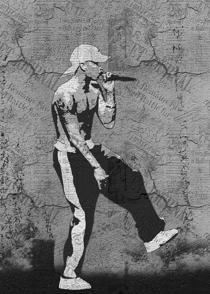 Eminem Rapper Silhouette