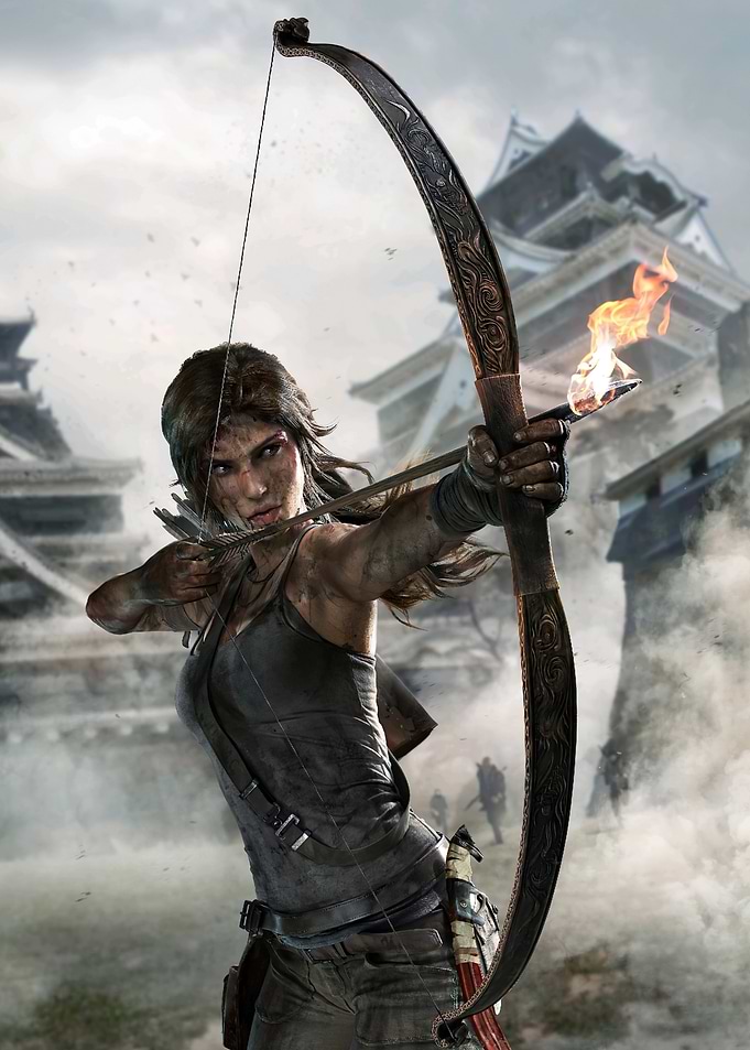 Lara Croft with Bow and Arrow