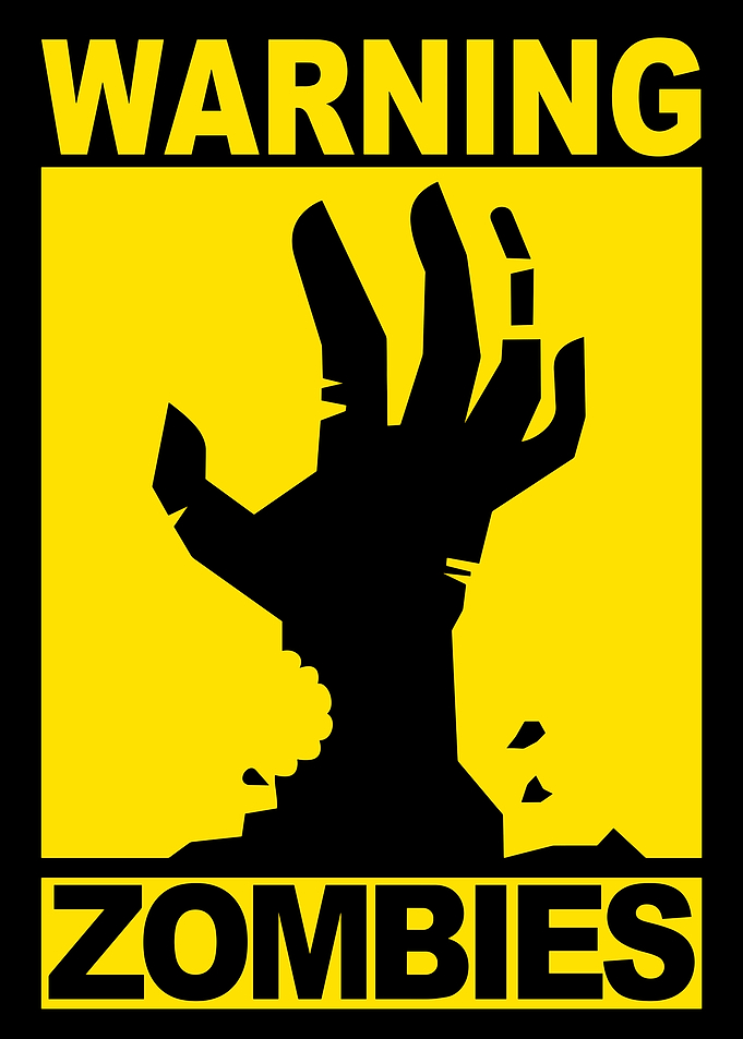Zombie Warning Sign