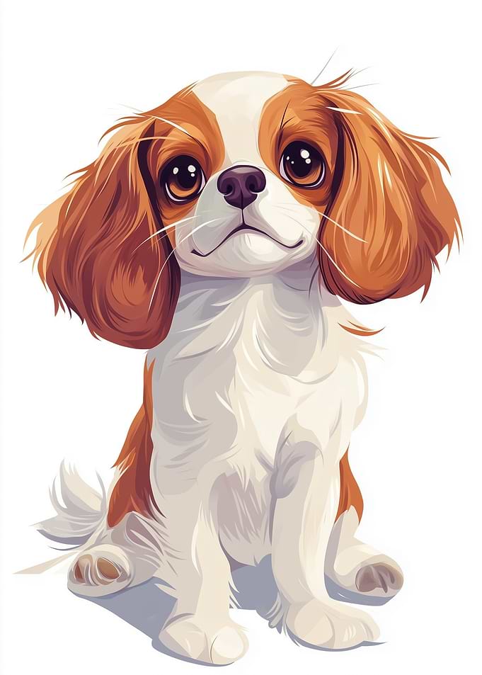 Cute Cavalier King Charles Spaniel