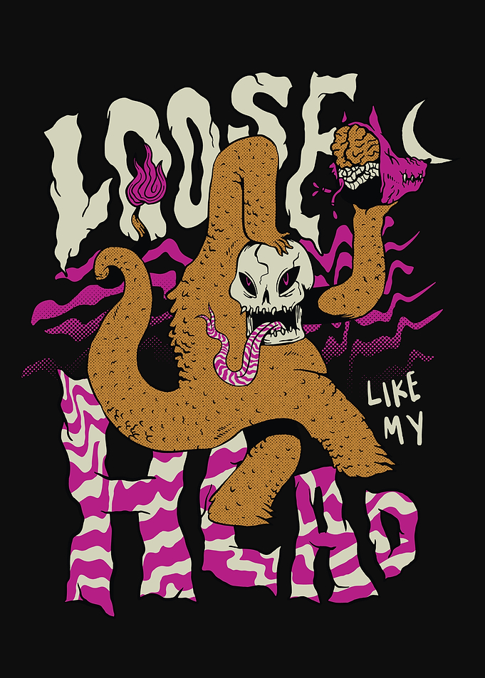Trippy Loose Skull Monster