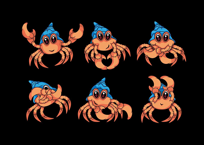 Cute Dancing Hermit Crab Lover Kids Fish Tank Hermit Crab