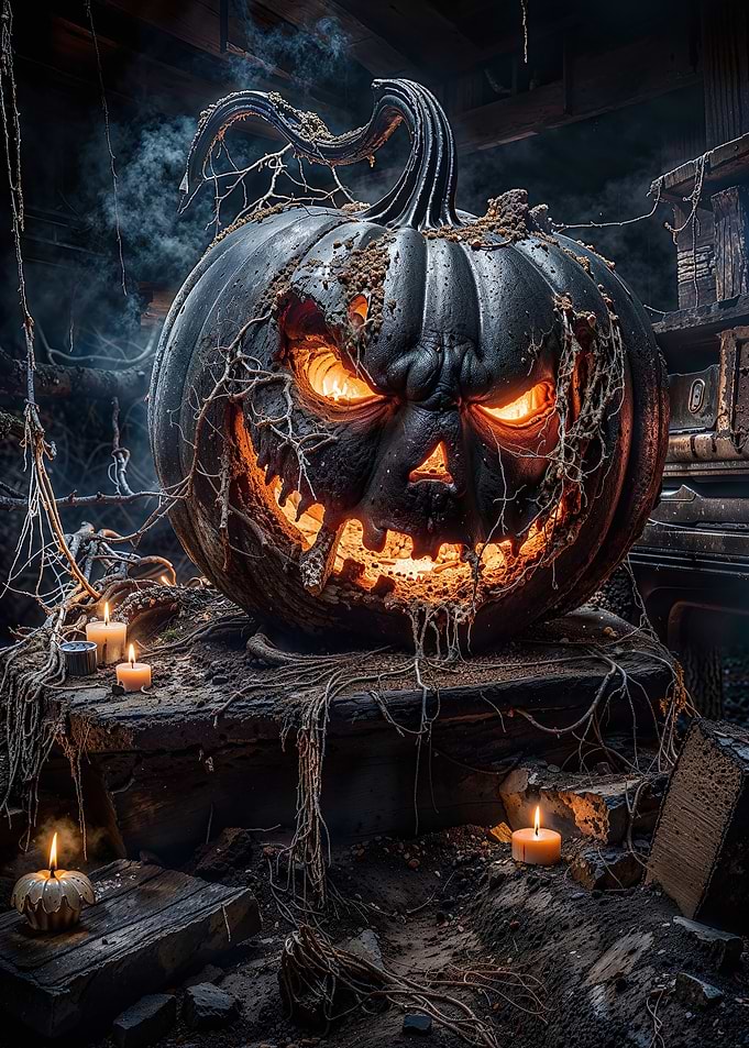 Spooky Halloween Pumpkin