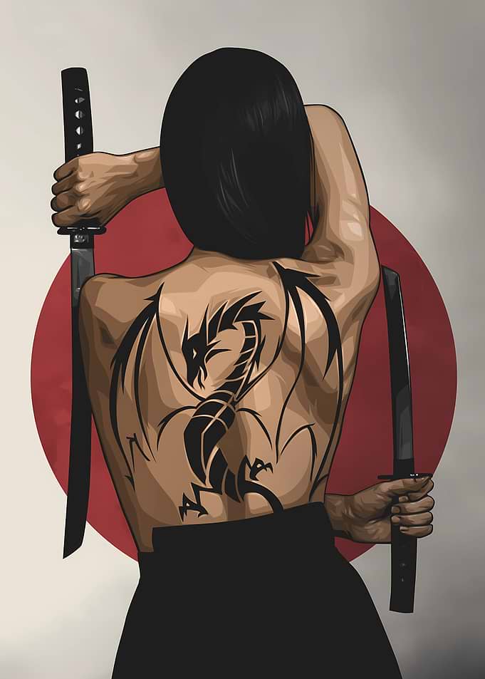 Dragon Tattoo Samurai
