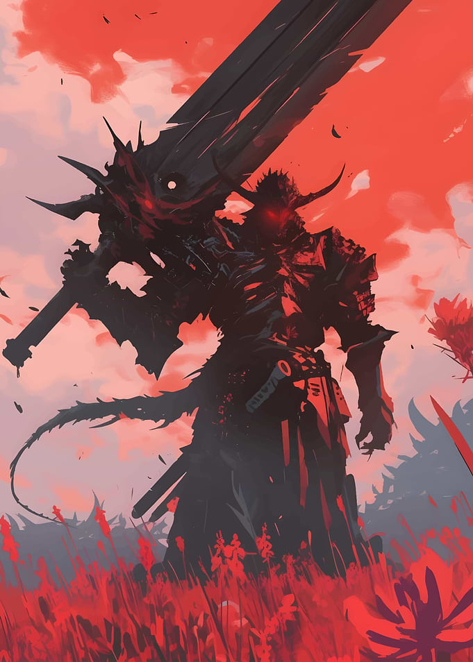 Dark Warrior with Giant Sword