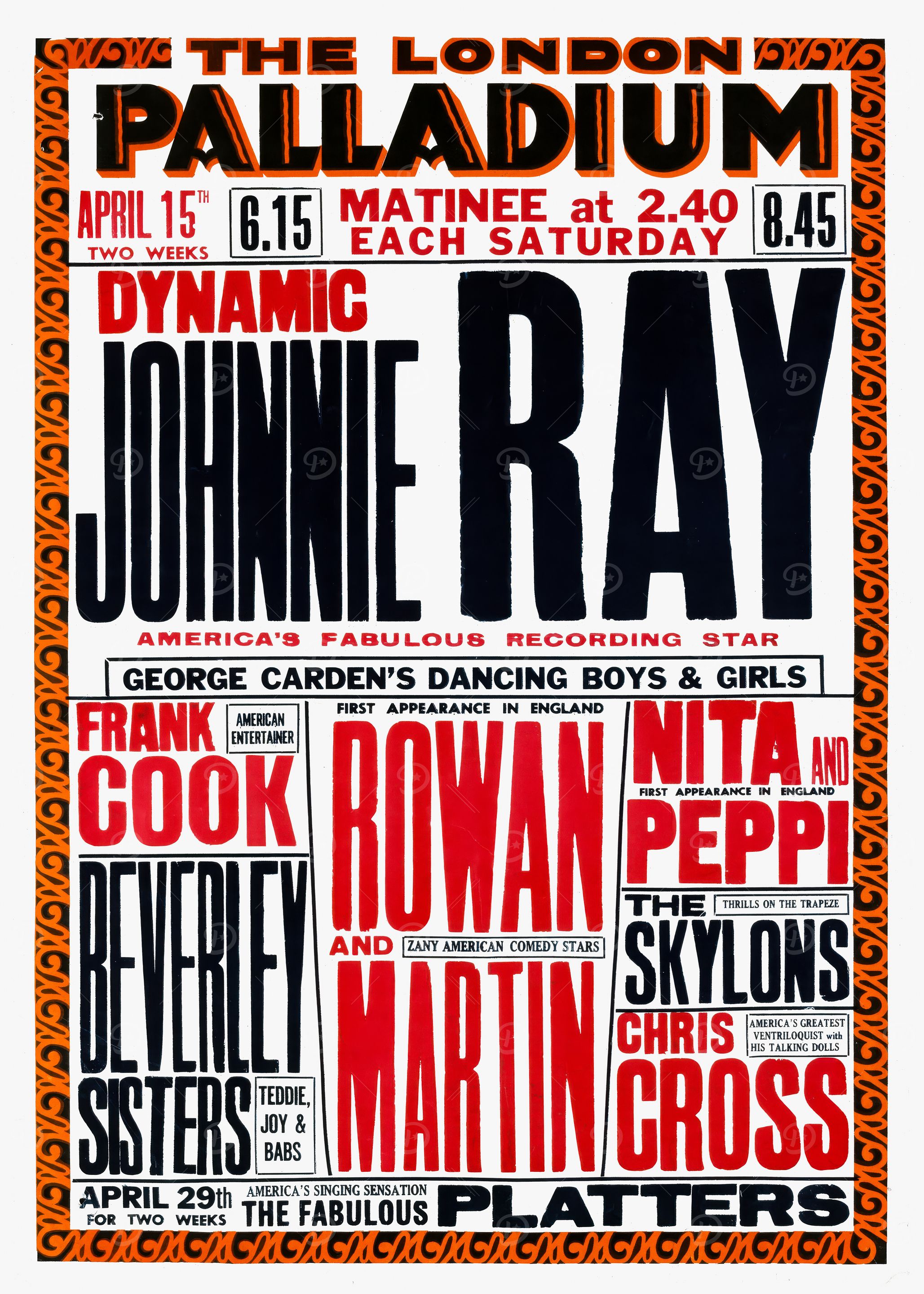London Palladium Concert Poster