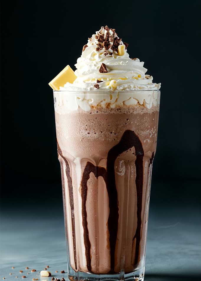 Chocolate Milkshake with Whipped Cream