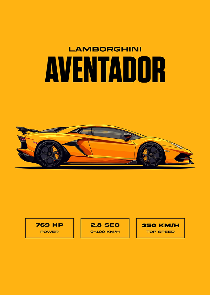 Aventador Vector Art