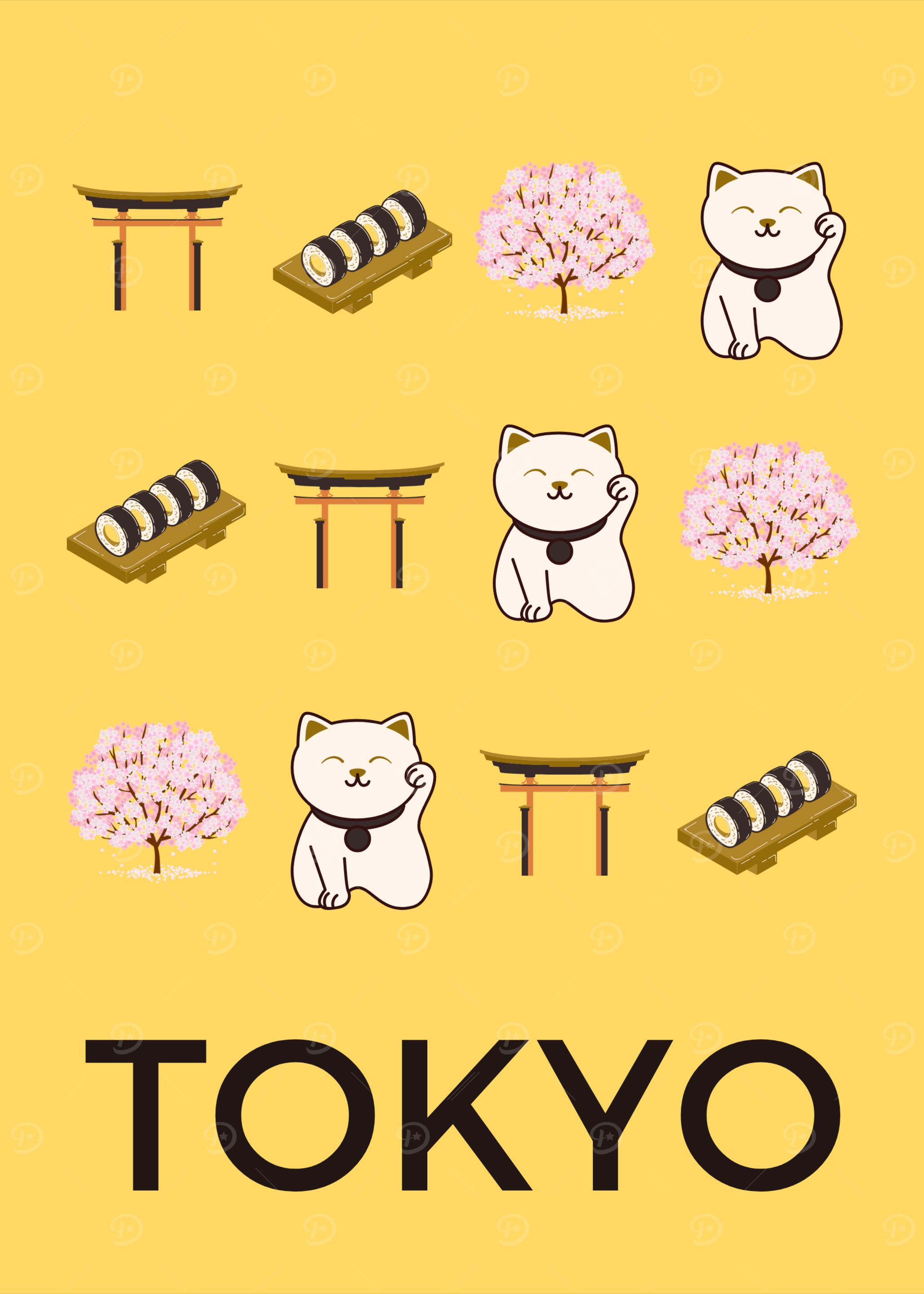 Tokyo Yellow Illustration