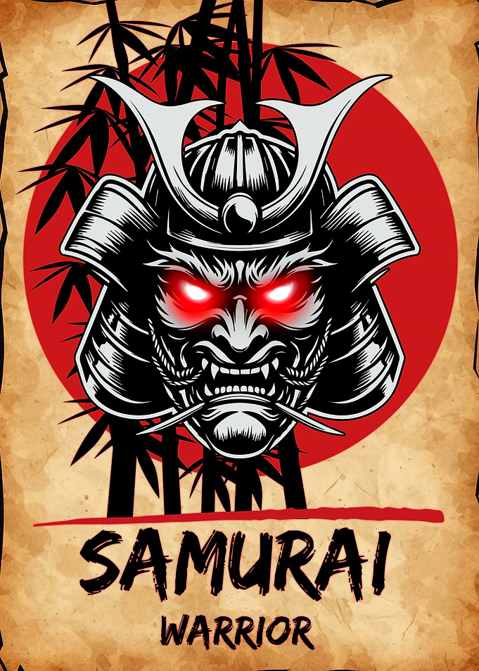 Samurai Warrior Illustration