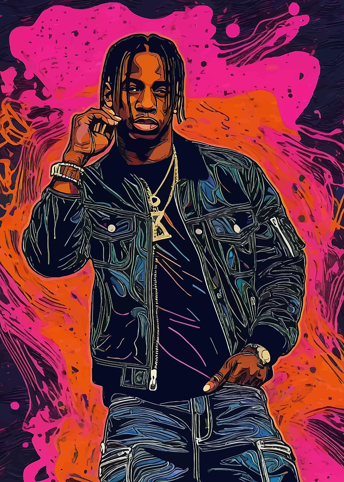 Travis Scott Digital Art