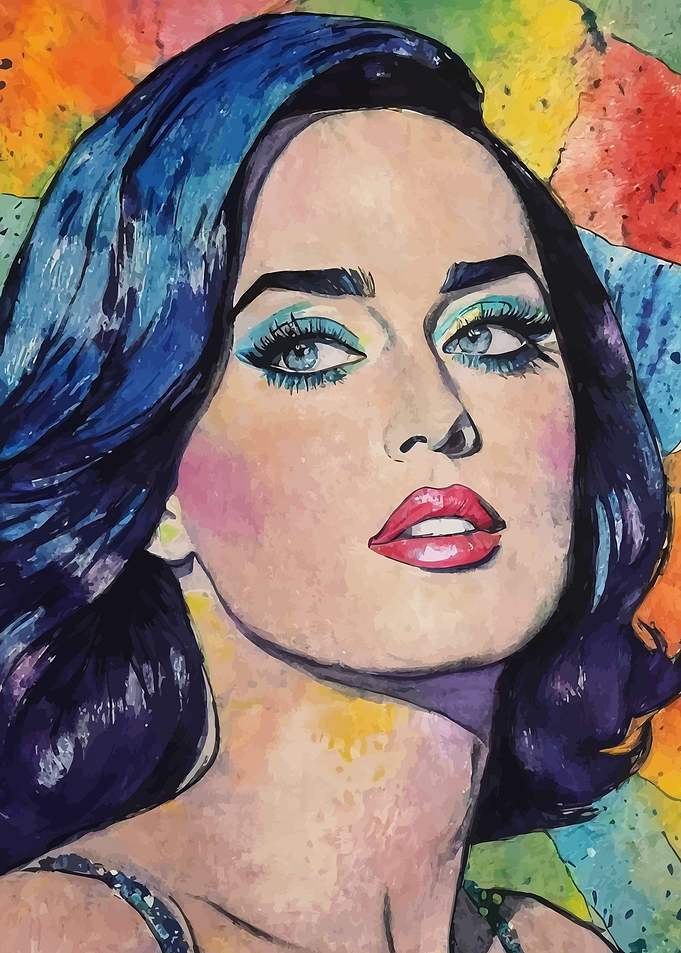 Katy Perry Watercolor