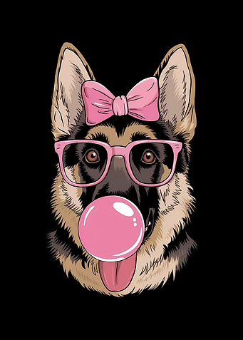 Funny German Shepherd