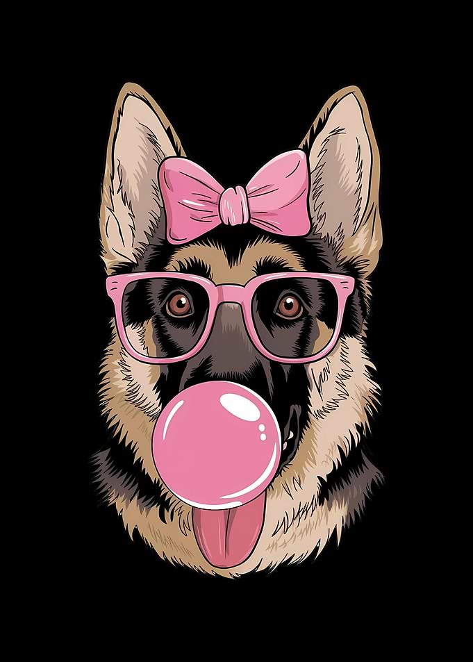 Funny German Shepherd