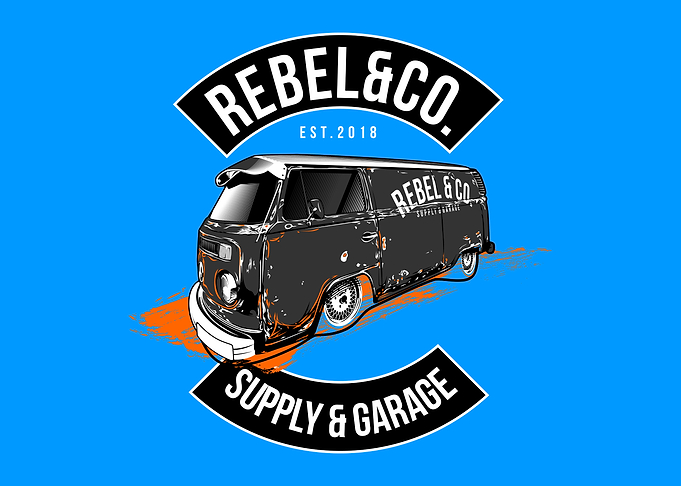 VW Van Garage Art