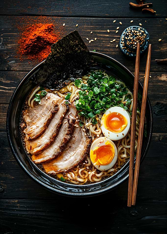 Ramen Bowl with Pork and Egg