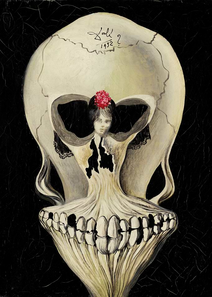 Skull and Girl ballerine en tete de mort
