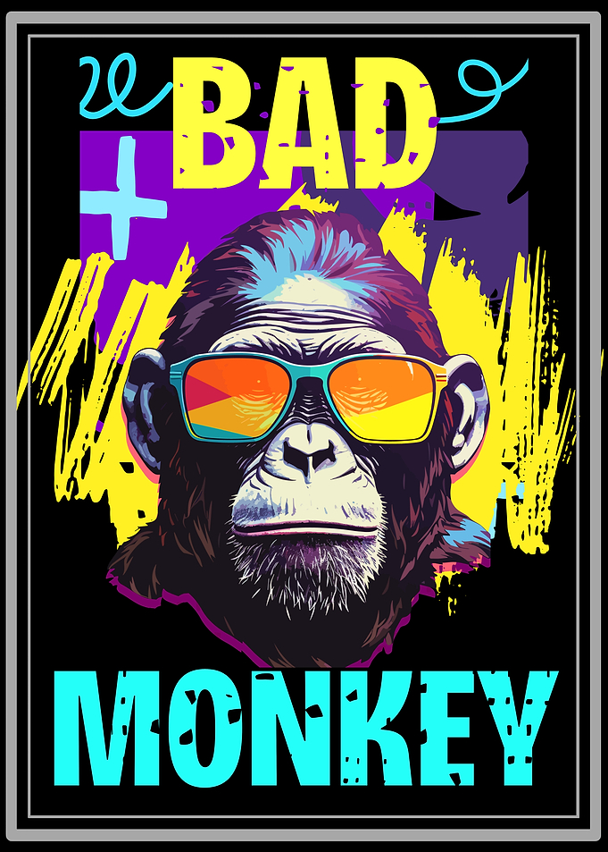 Bad Monkey Art Print