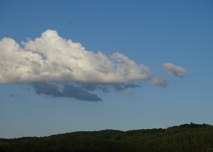 White Cloud in Blue Sky