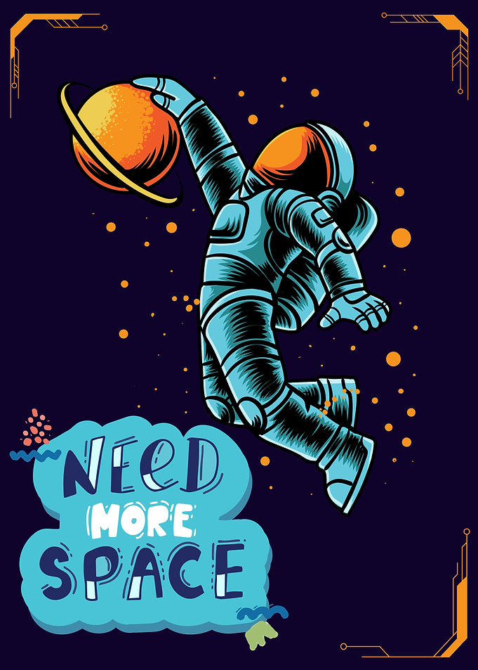 Need More Space Astronaut Space Dunk