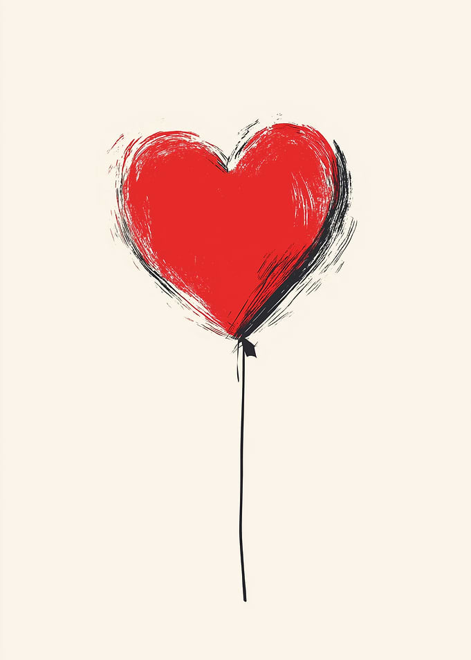 Red Heart Balloon
