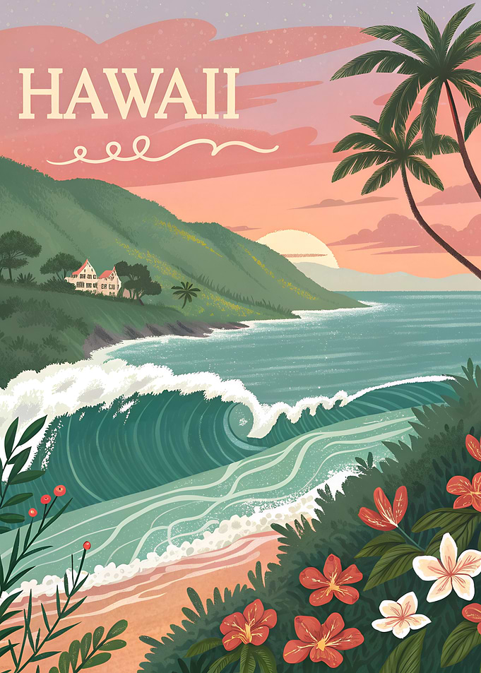 Hawaii Sunset Beach