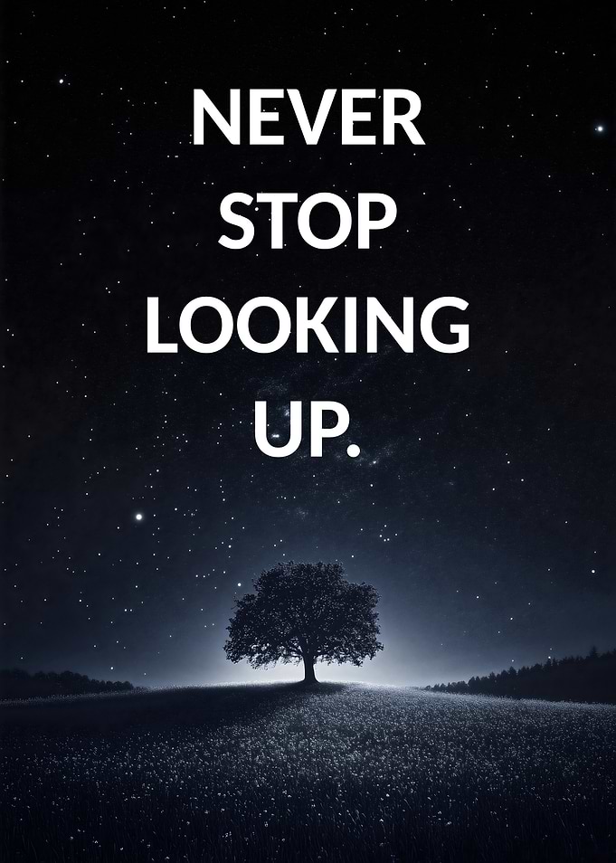 Inspirational Never Give Up Tree
