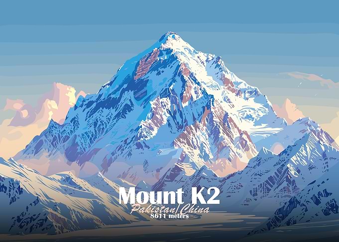 Mount K2 Illustration