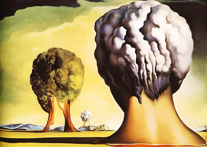 Surreal Landscape with Figures