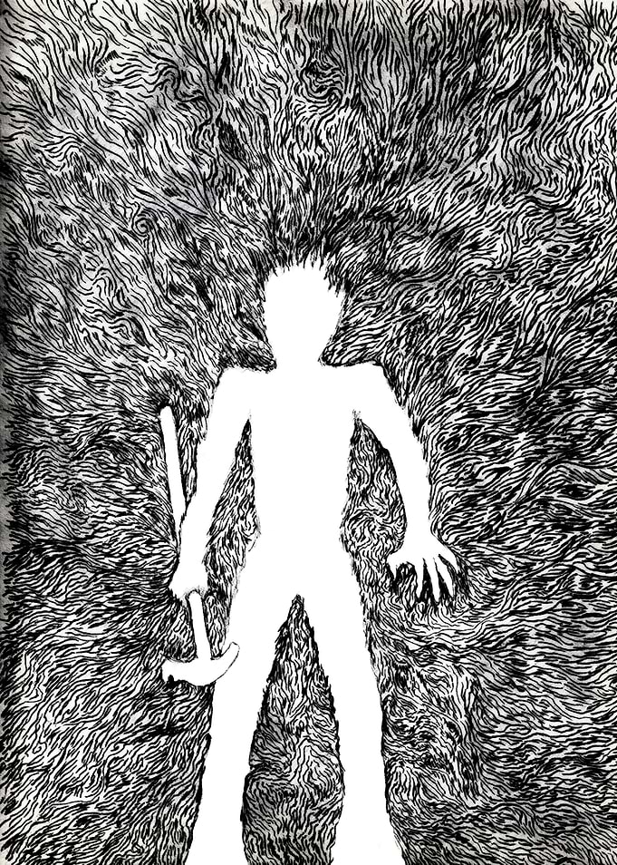 “Tonsil,” the Negative Space Man