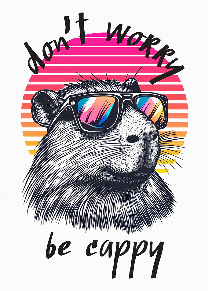 Capybara Sunglasses Retro
