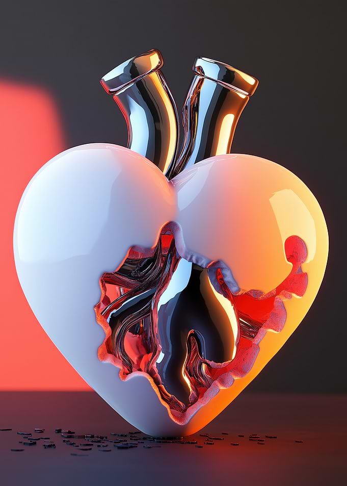 Broken Heart Sculpture