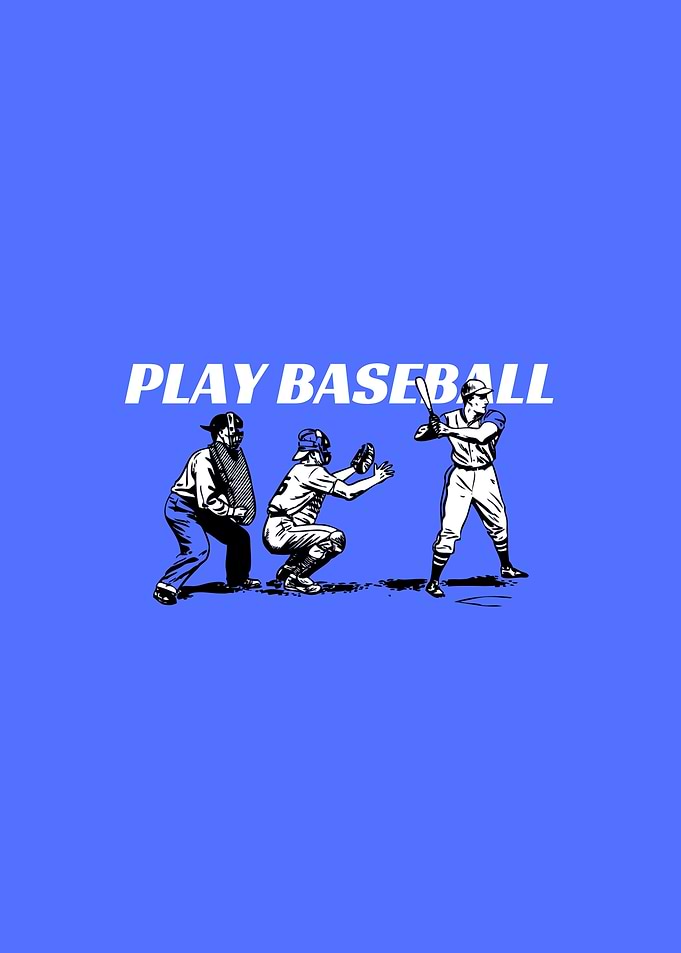 Baseball Players Illustration