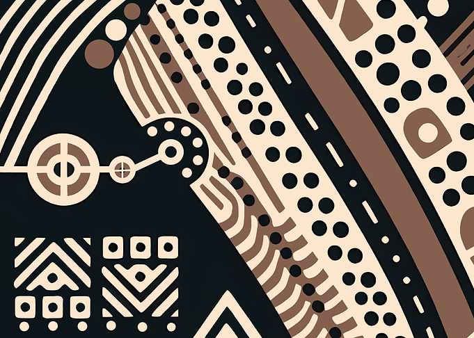 Abstract African Geometrical Pattern
