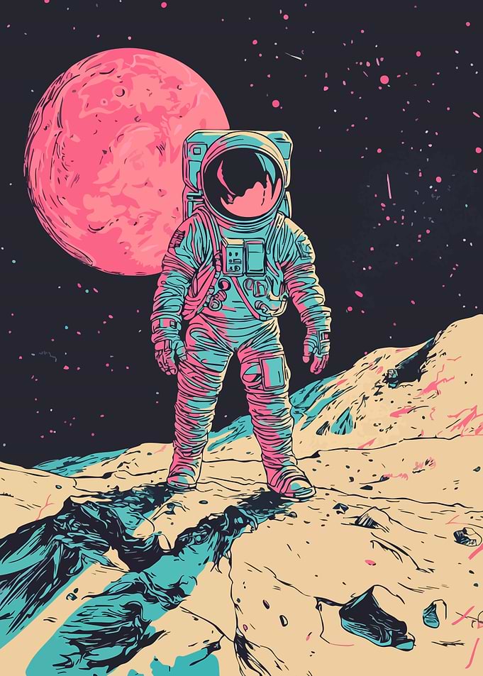 Astronaut on Alien Planet
