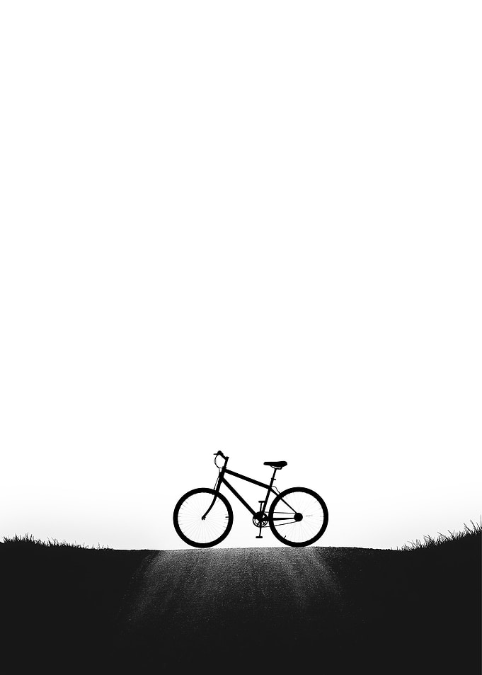Silhouette of a Bicycle