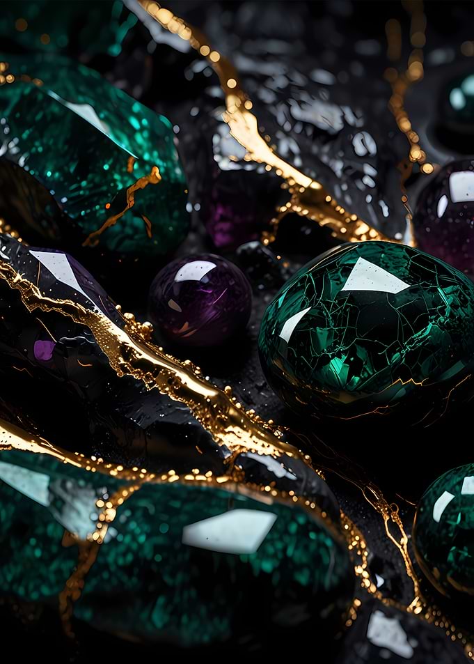 Emerald and Amethyst Gems