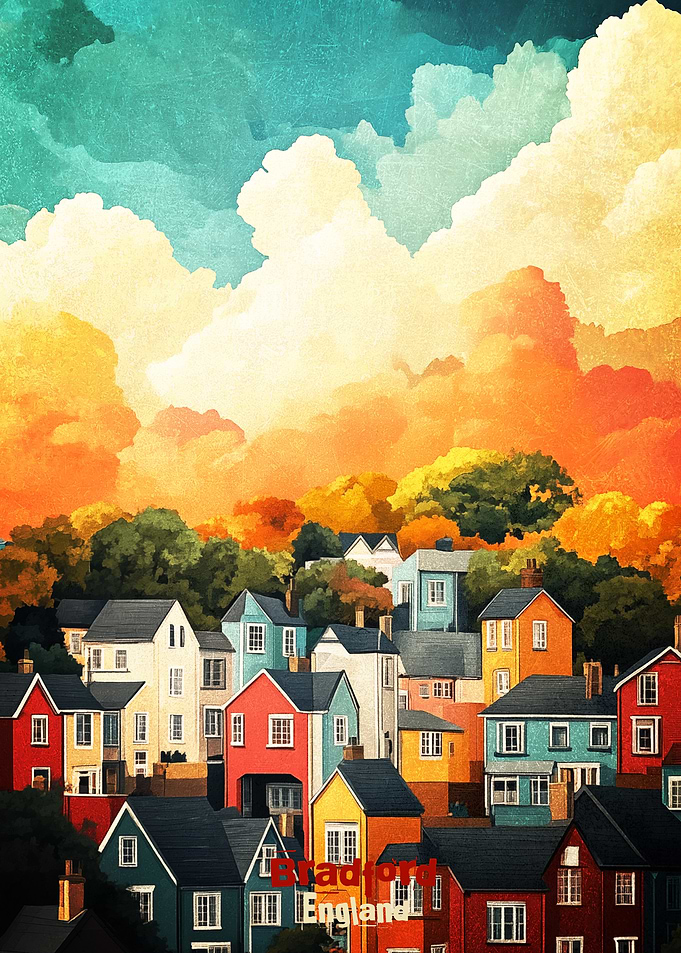 Bradford England Art Poster