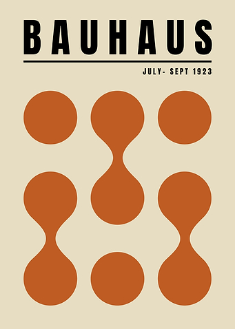 Bauhaus Geometric Poster