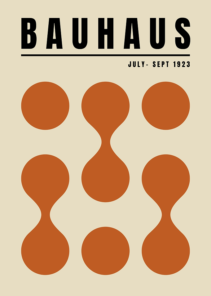 Bauhaus Geometric Poster